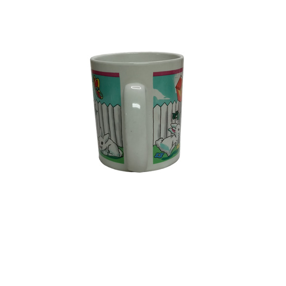 🐇 Easter Bunny Mug ☕ Vintage Spring Garden Egg Hunt Cup - Picture 3 of 11